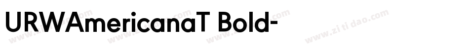 URWAmericanaT Bold字体转换